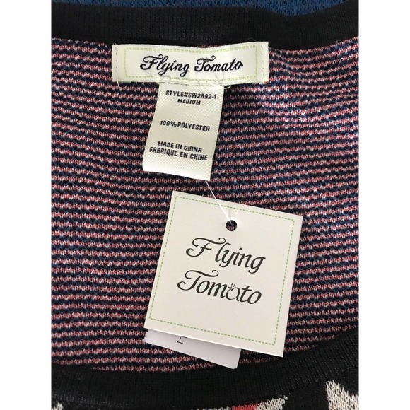 Flying Tomato | Womens Size M Sweater Dress Aztec Fitted Slimming Pullover - Picture 11 of 11